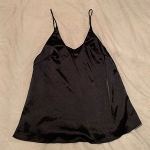 Silk black camisole